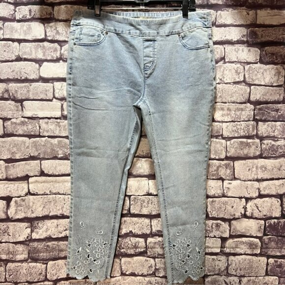 Charlie Paige Pants - Charlie Paige NWT Blue Pull On Pants Size XL